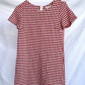 Red & white checkered dress